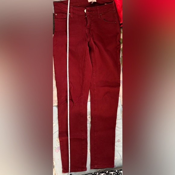 IRO Premium Denim Women's Rare color Red Hues Jeans - Pre-loved/EUC - Size 27 - Picture 2 of 6